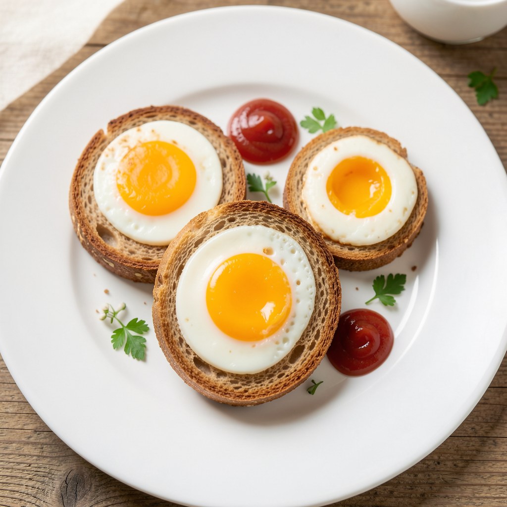 Grzanka z jajem dla dzieci