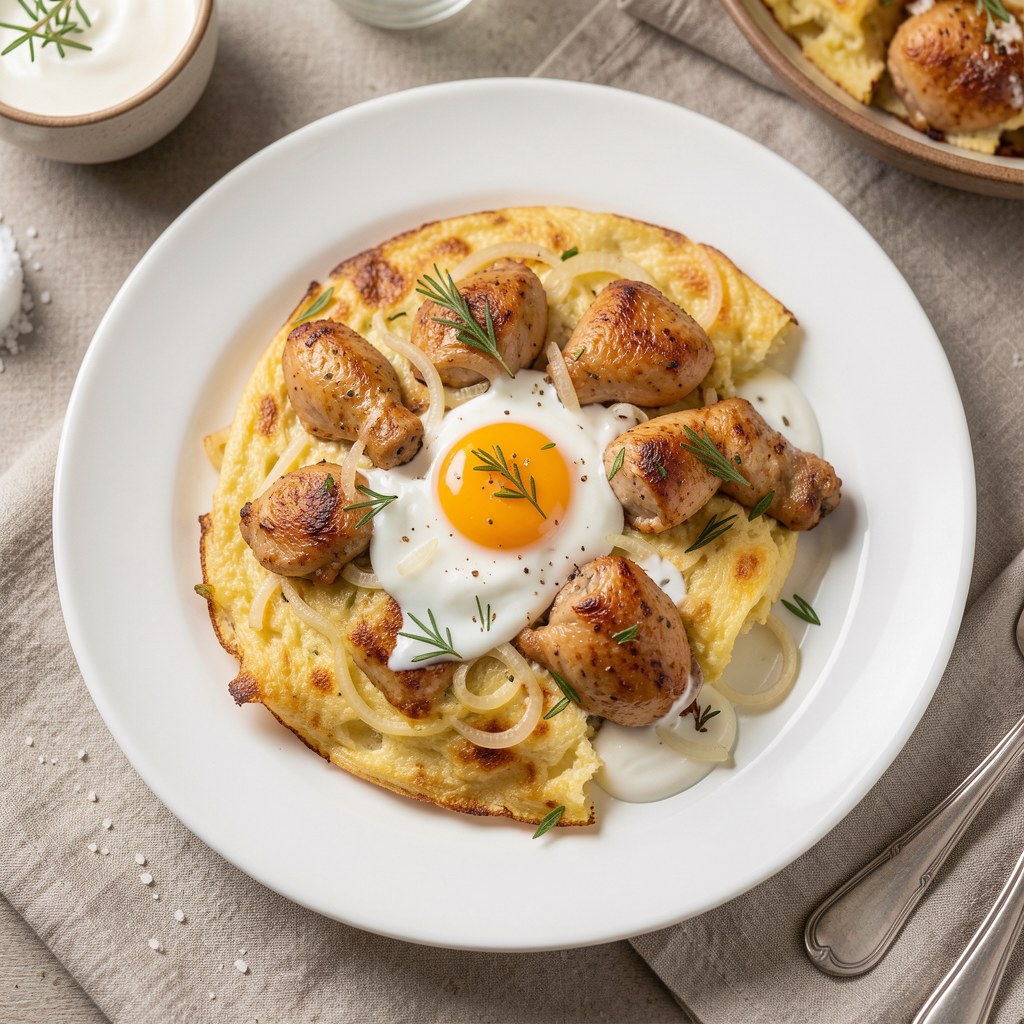 Moja jajecznica z kurkami