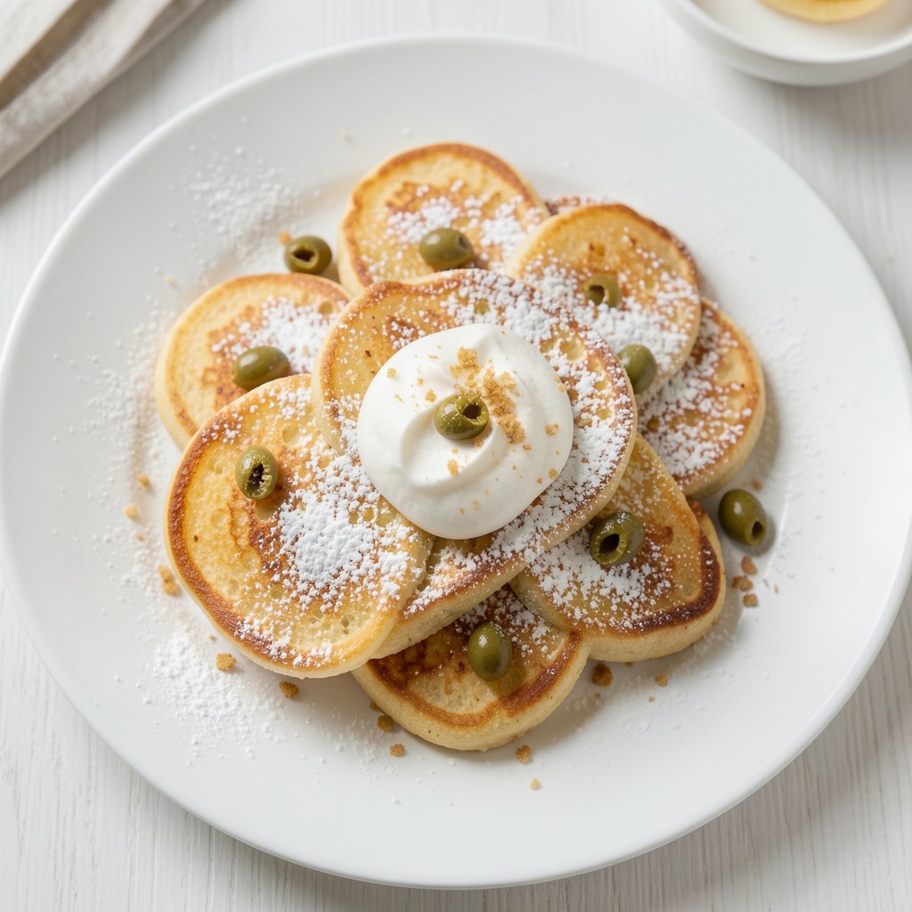 Kruche paski naleśniczków na maślance