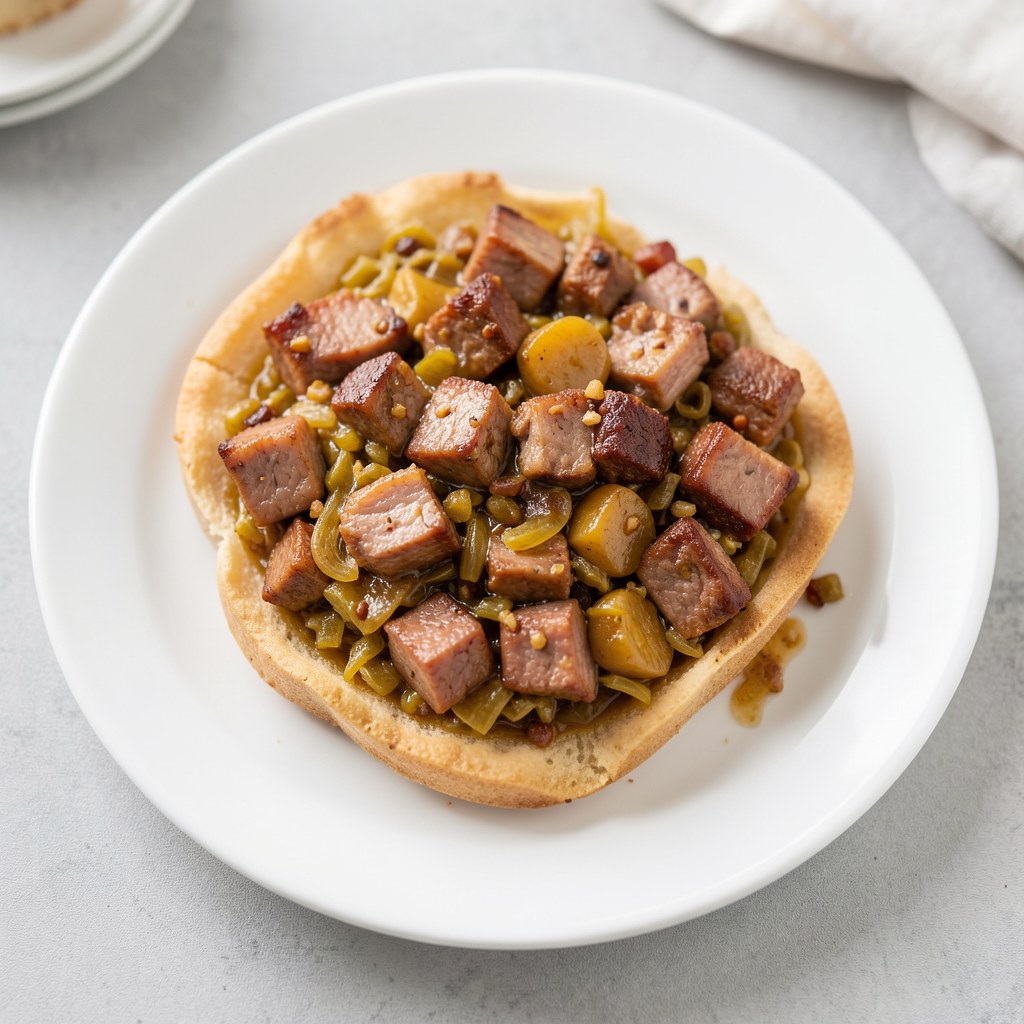 Tarta z ciecierzycą i boczkiem