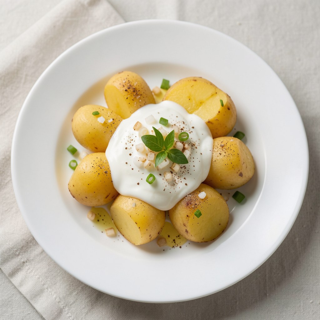 Zsiadłe mleko z ziemniakami