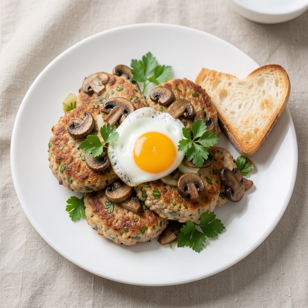 Kotlety mielone z pieczarkami