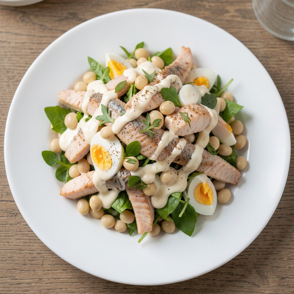 Sałatka ze śledzi i fasoli