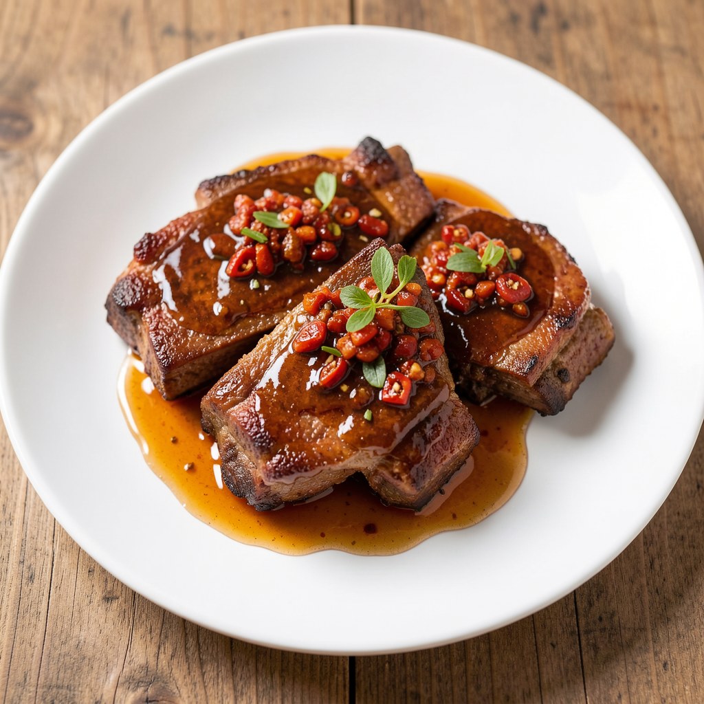 Klonowe chrupiące żeberka