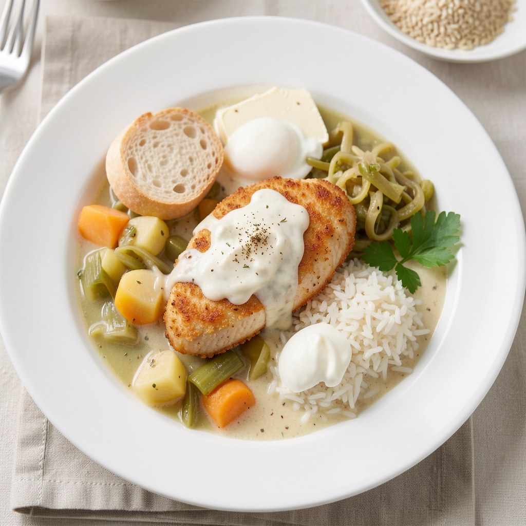 Kurczak z sosem brzoskwiniowym