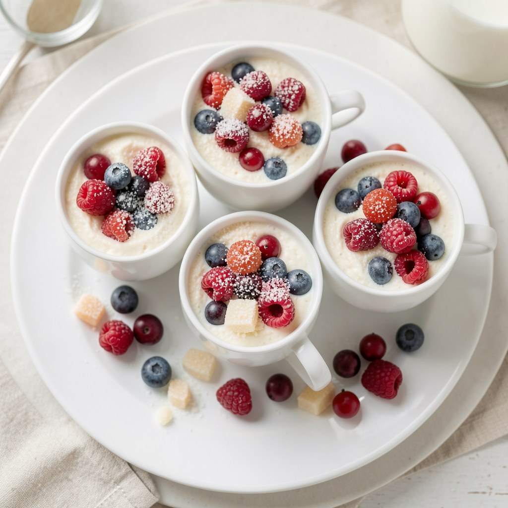 Deser z owocami lasu