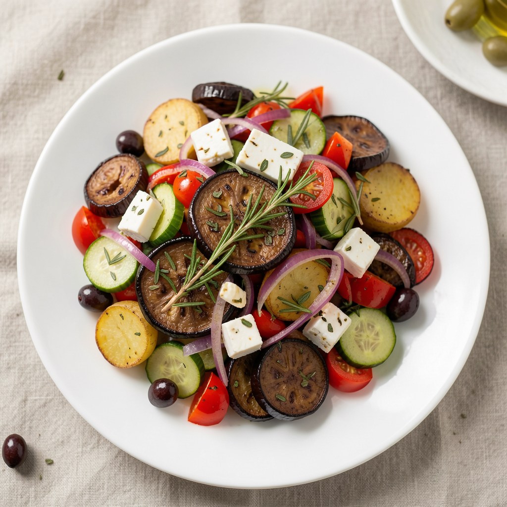 Sałatka z bałkażana z fetą