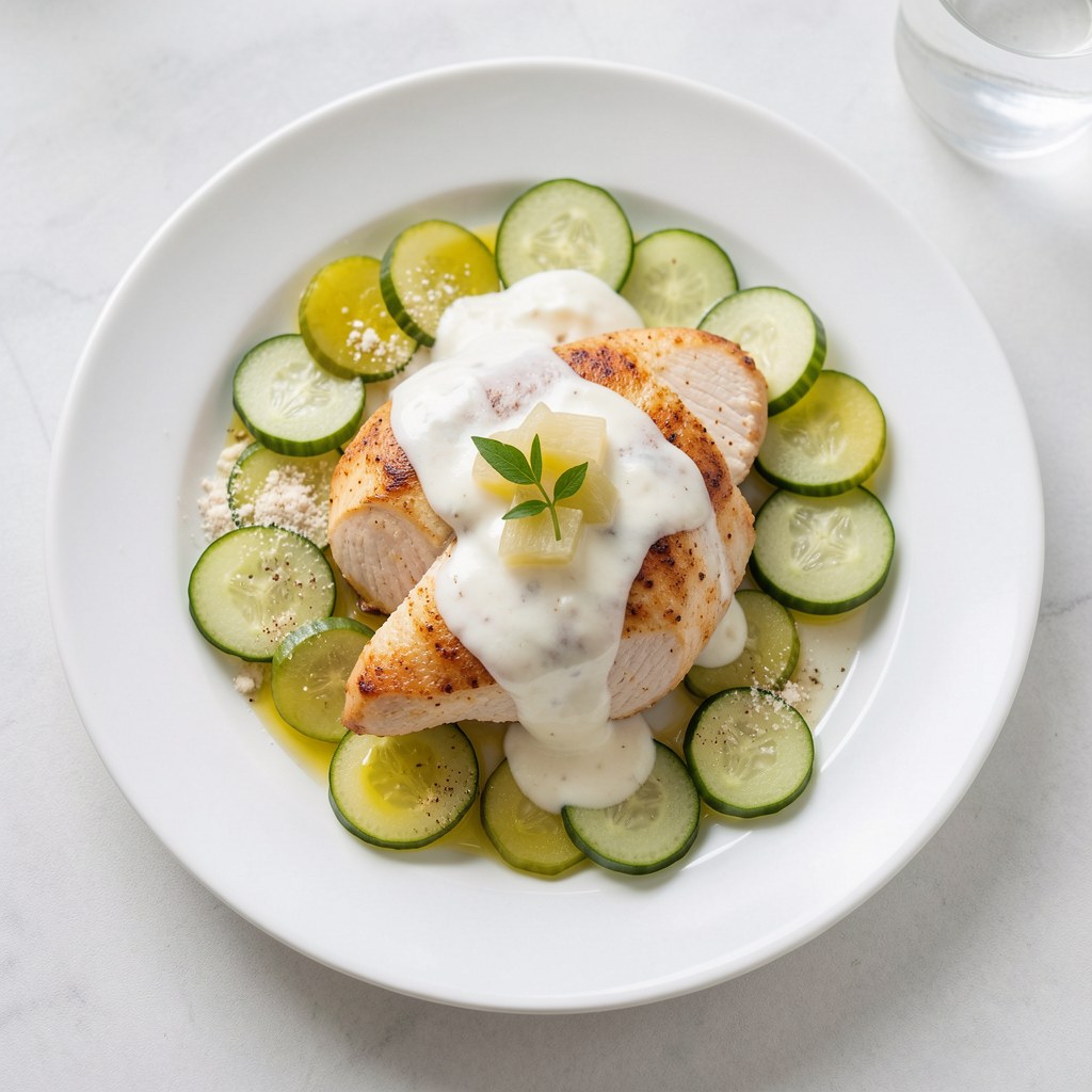 Pierś z kurczaka w ogórkach