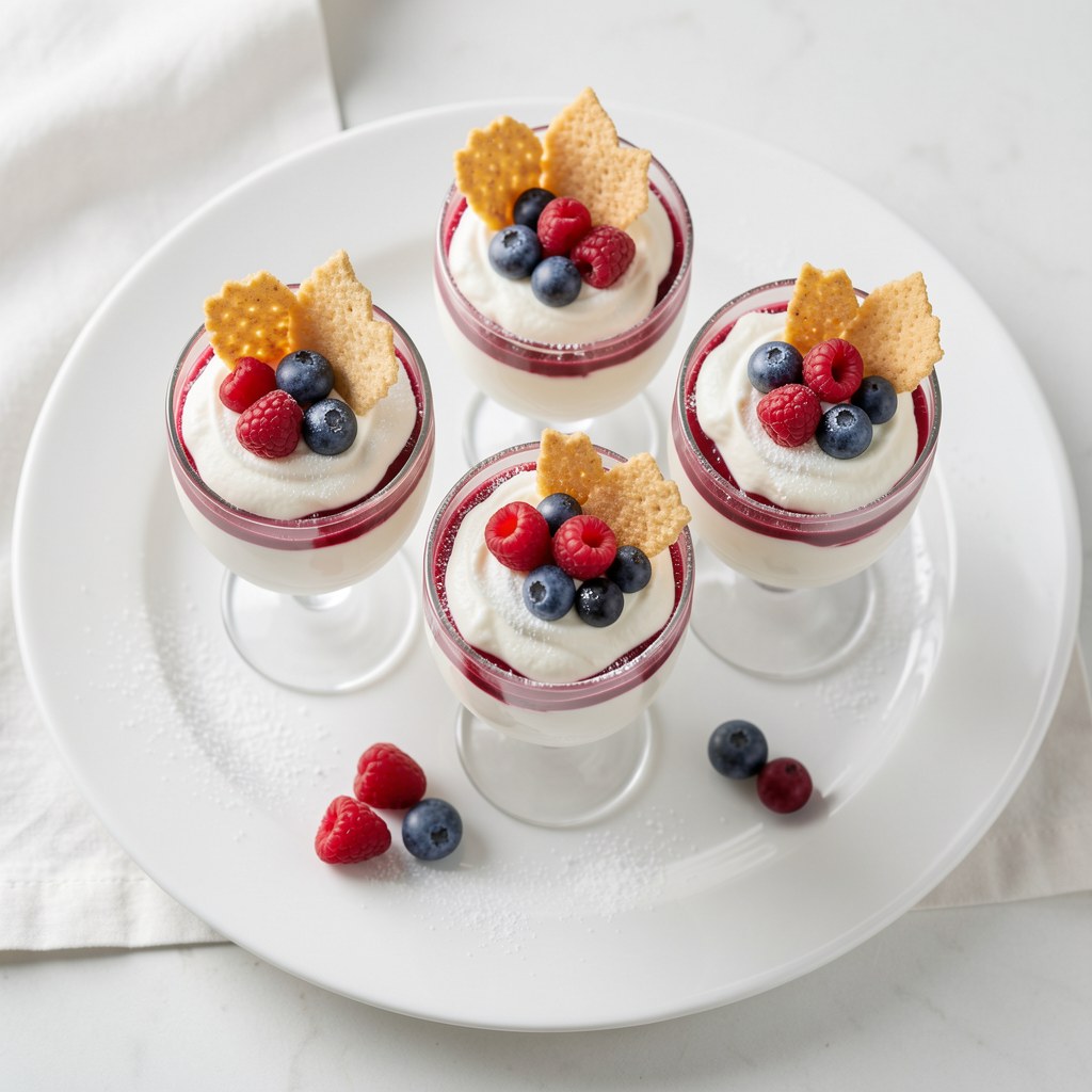 Krem mascarpone z jagodami