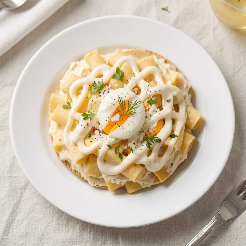 Pasta z jaj i białego sera