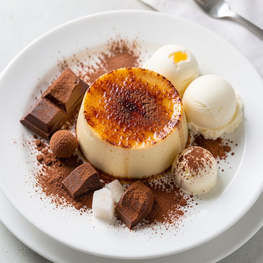 Creme brulee z czekoladą