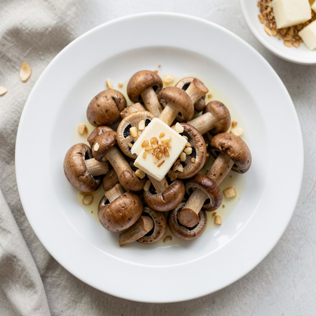 Pieczarki z czosnkiem