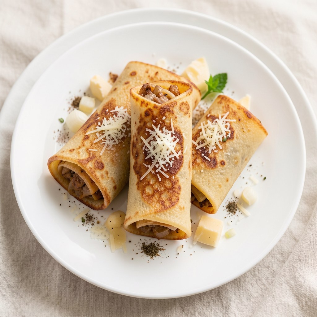 Naleśniki z farszem cebulowym