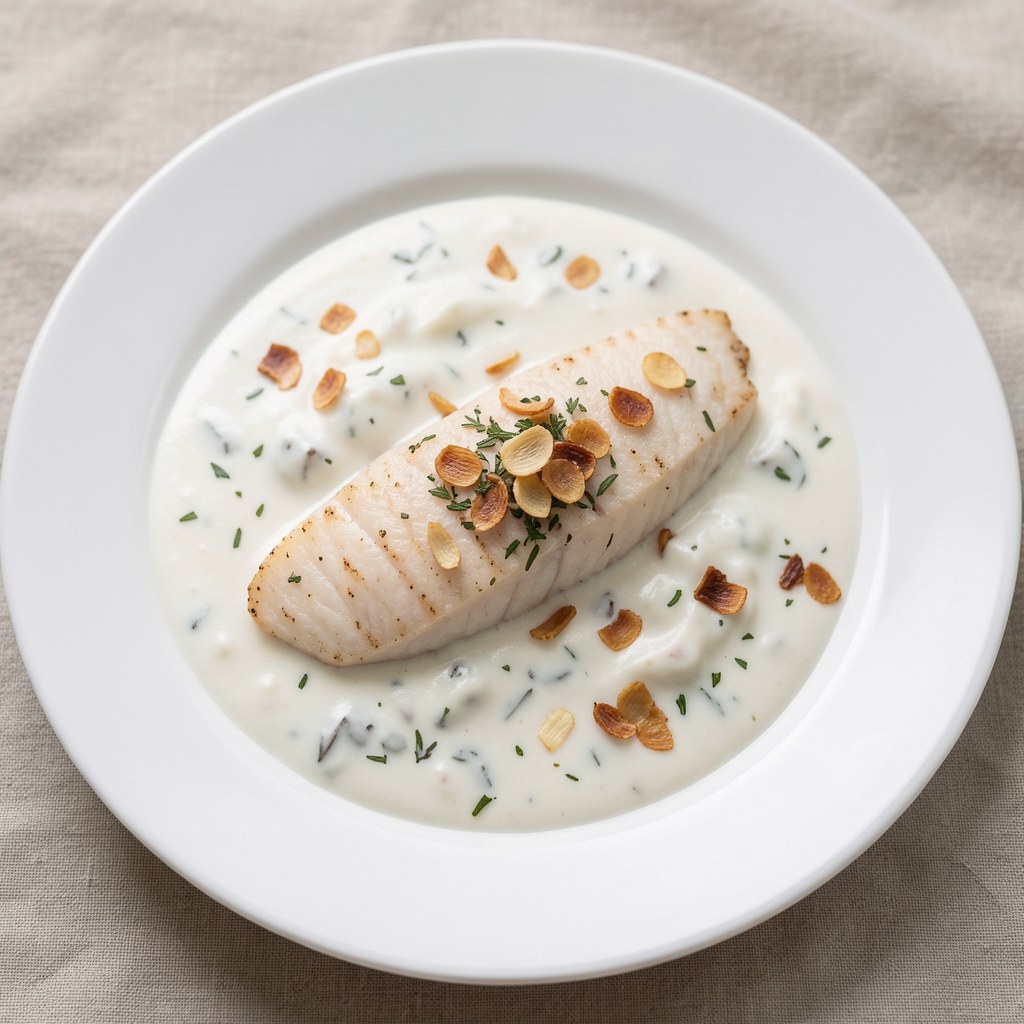 Tilapia w śmietanie