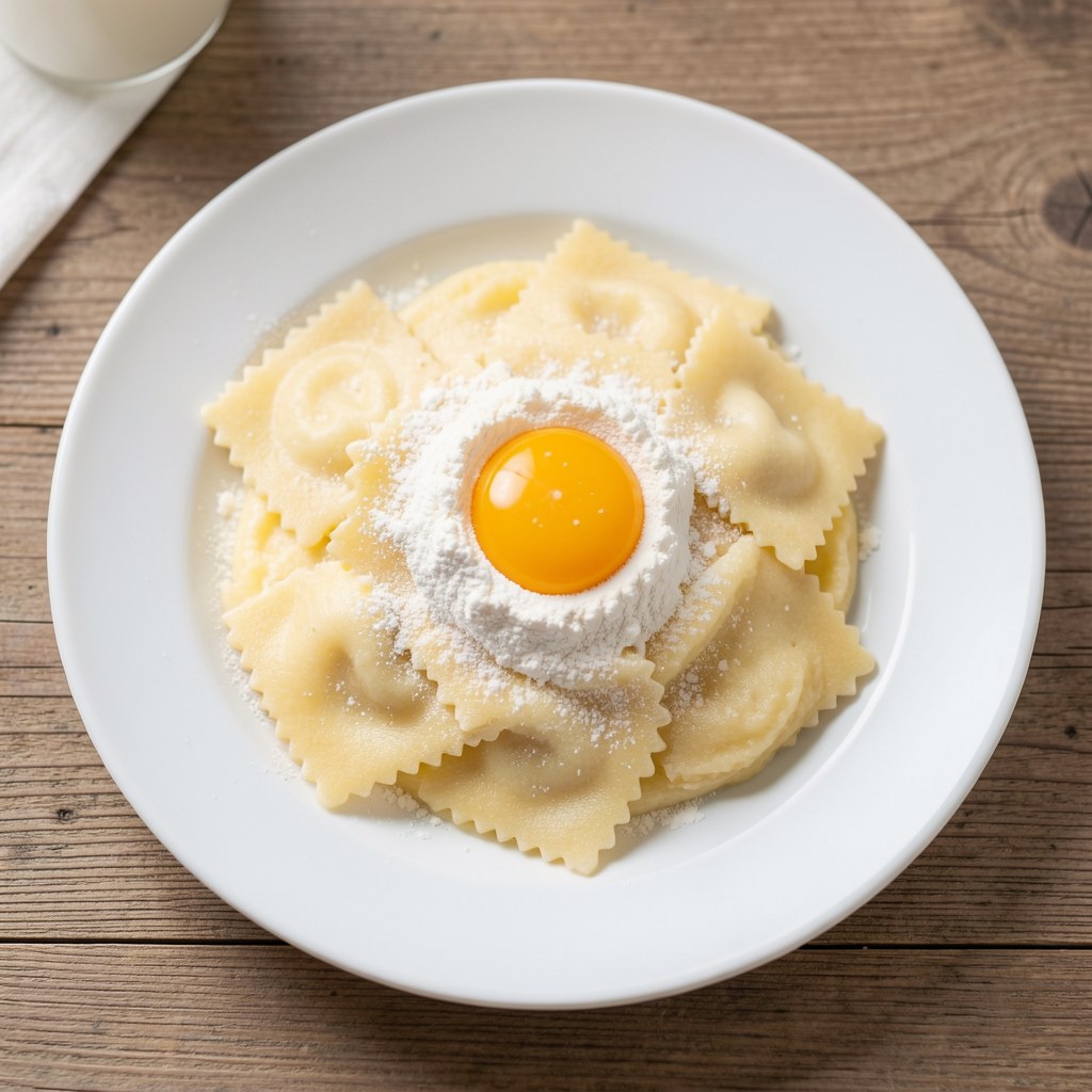 Szybkie kładzione kluski ziemniaczane