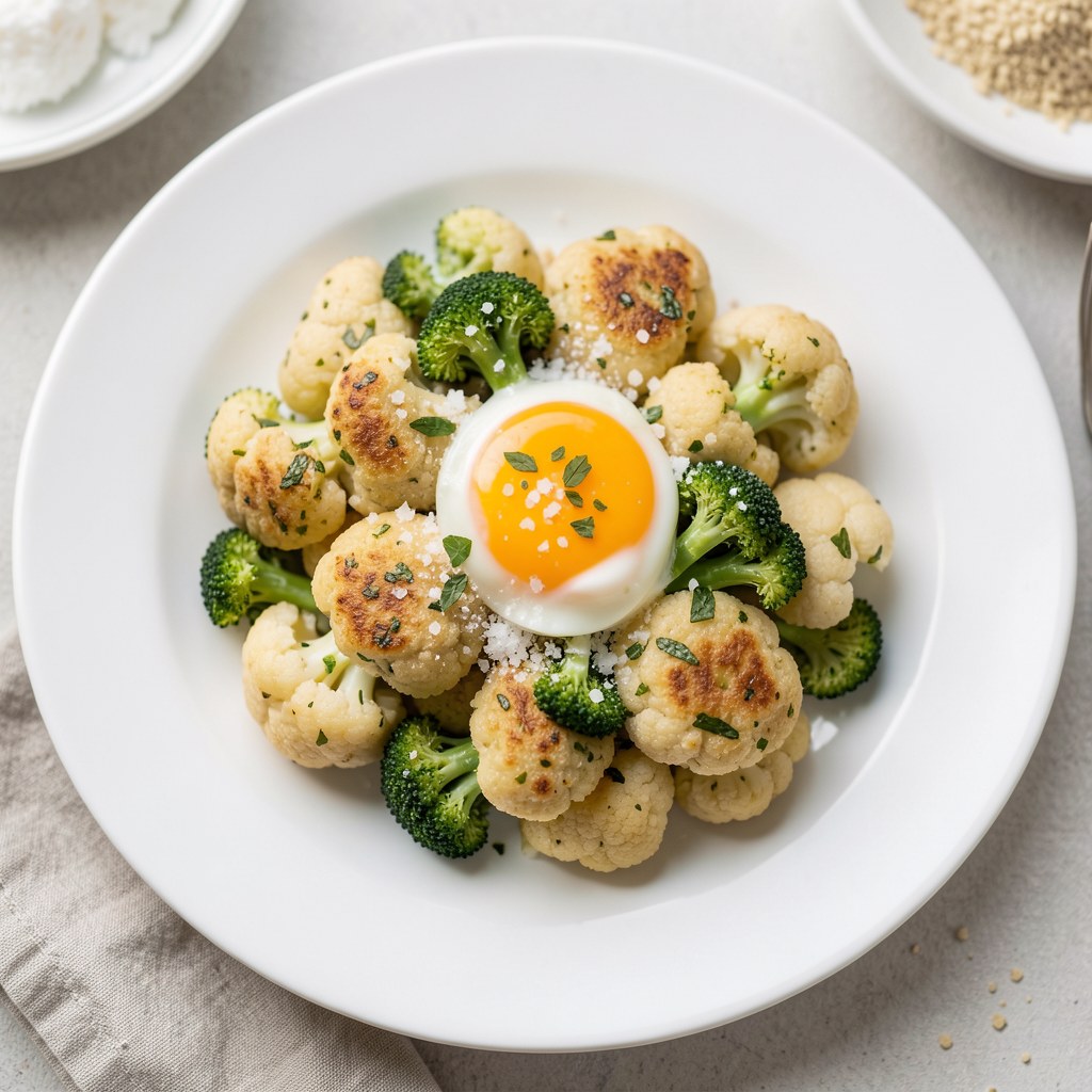 Brokułowo-kalafiorowy półmisek