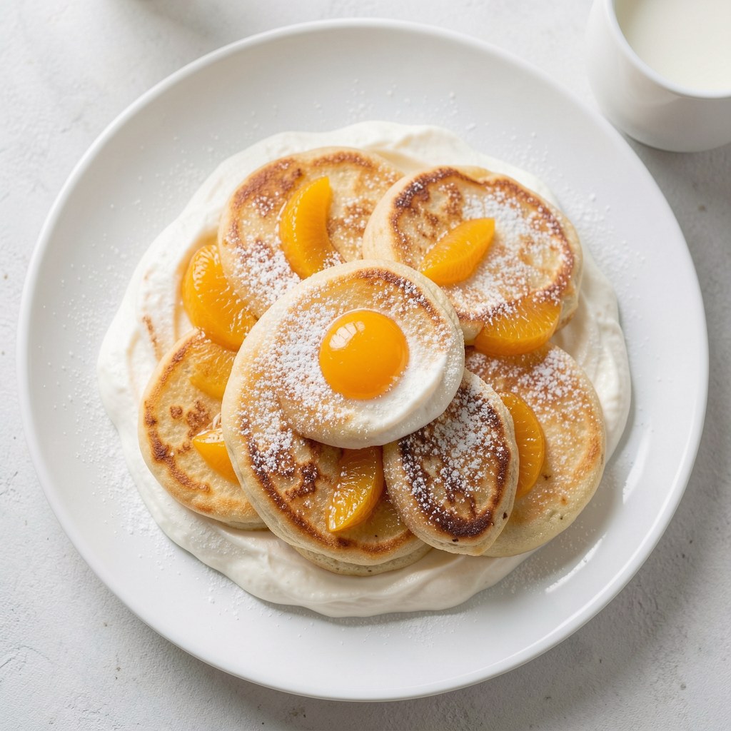 Placuszki z jogurtem i nektarynkami