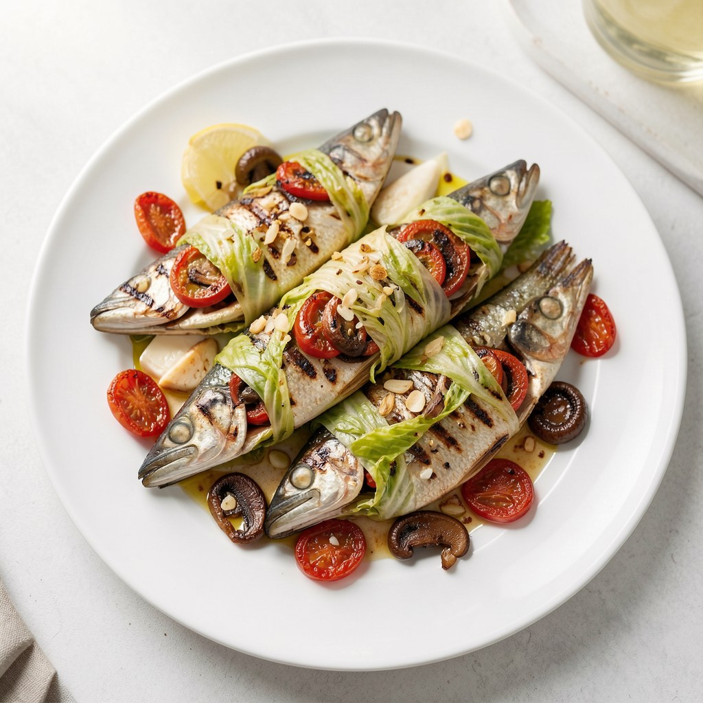 śledzie faszerowane Eli z grilla