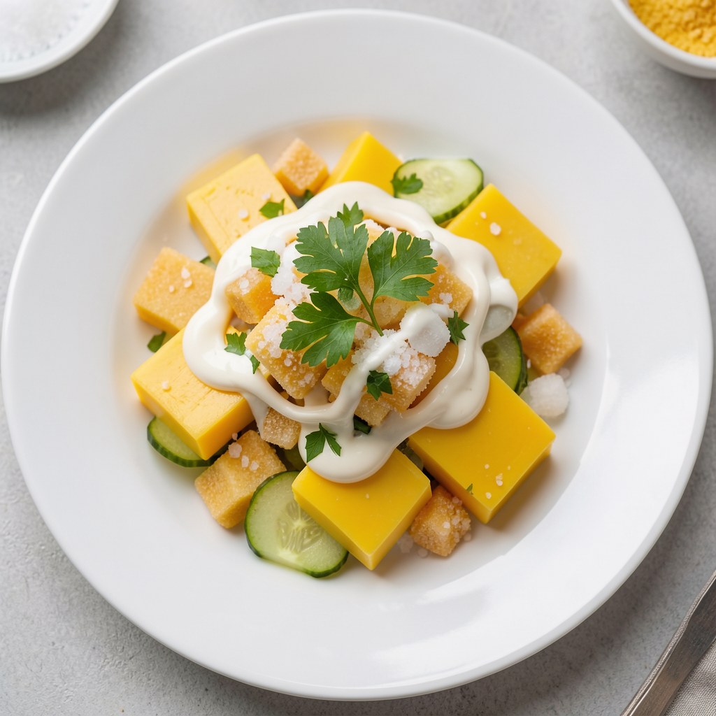 Surówka z porów i sera żóltego