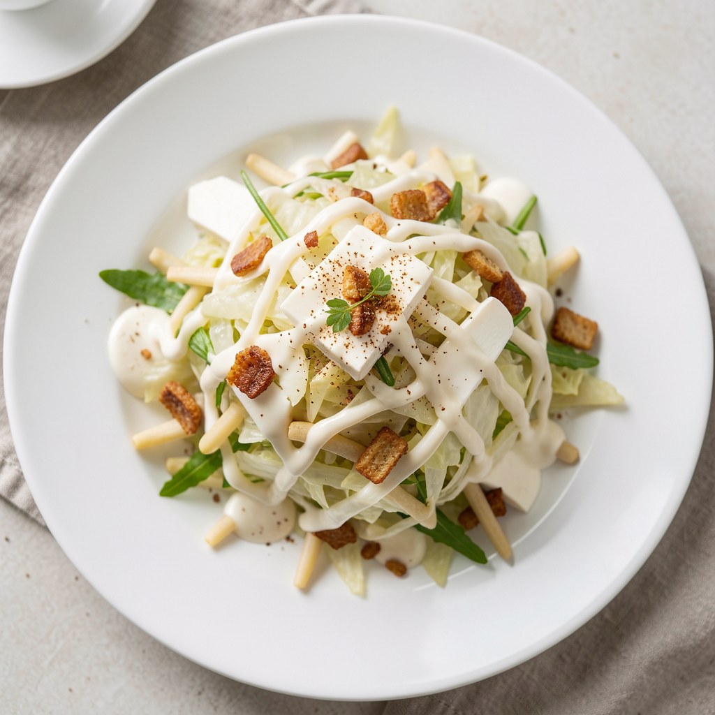 sałatka z pekińskiej kapusty z wędzonką