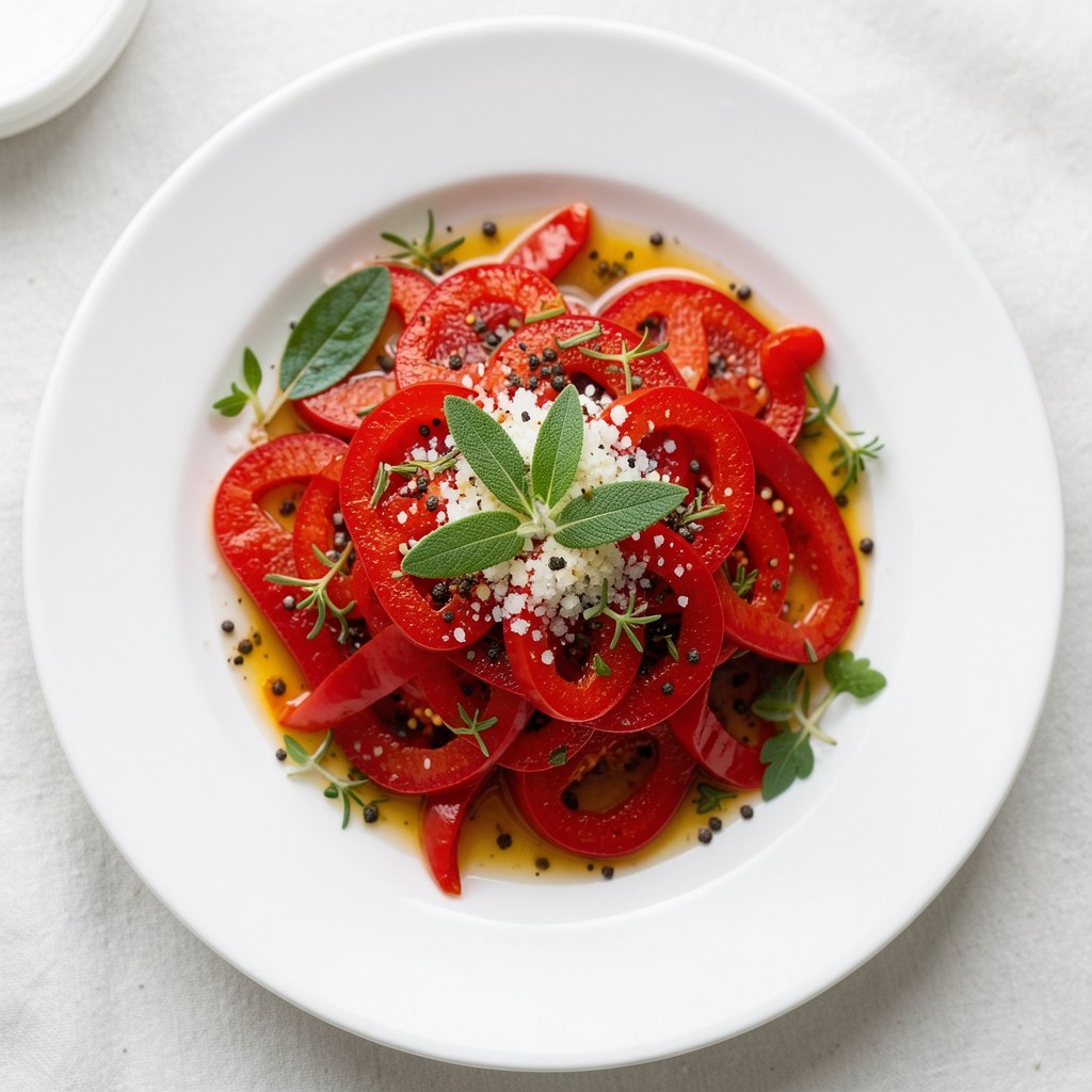 Marynowana czerwona papryka