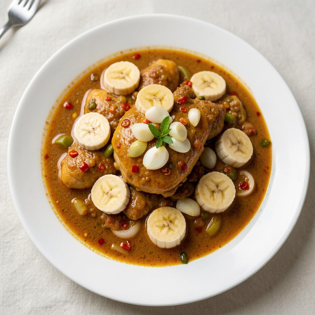 Gulasz drobiowy w sosie bananowym Eli