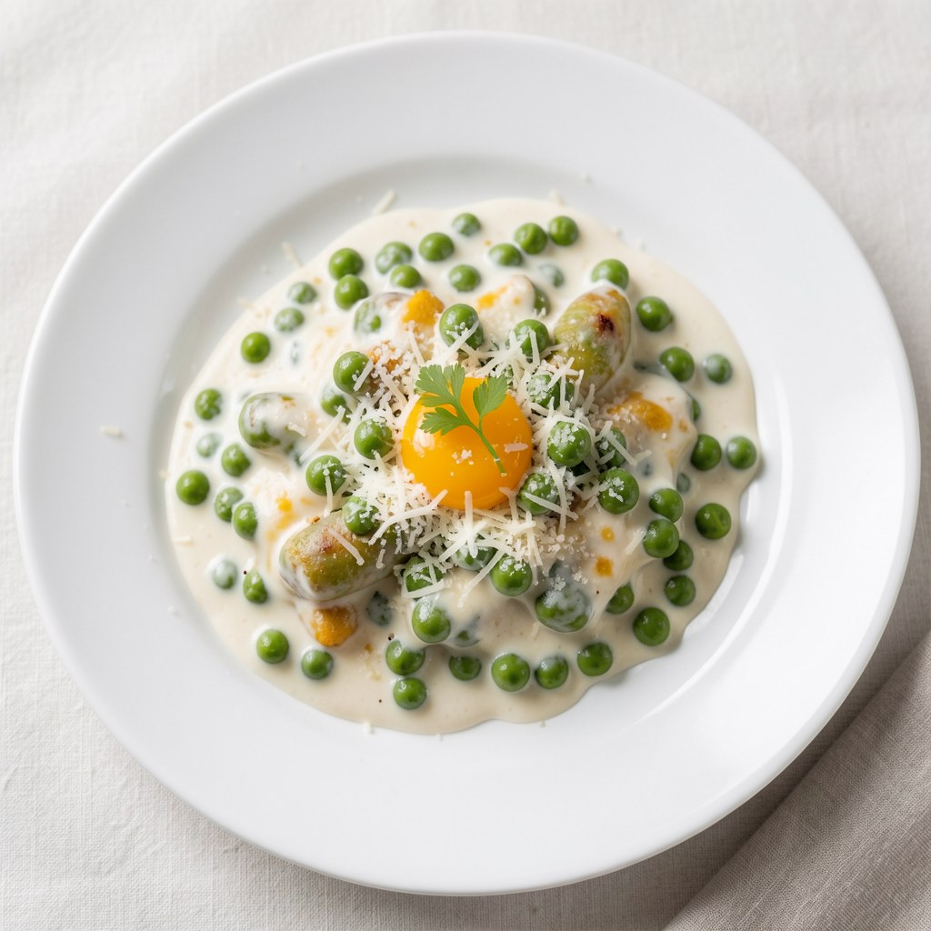 Groszek w parmezanie