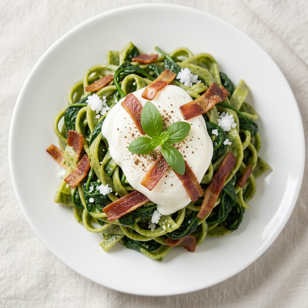 Zielona pasta z topionego sera