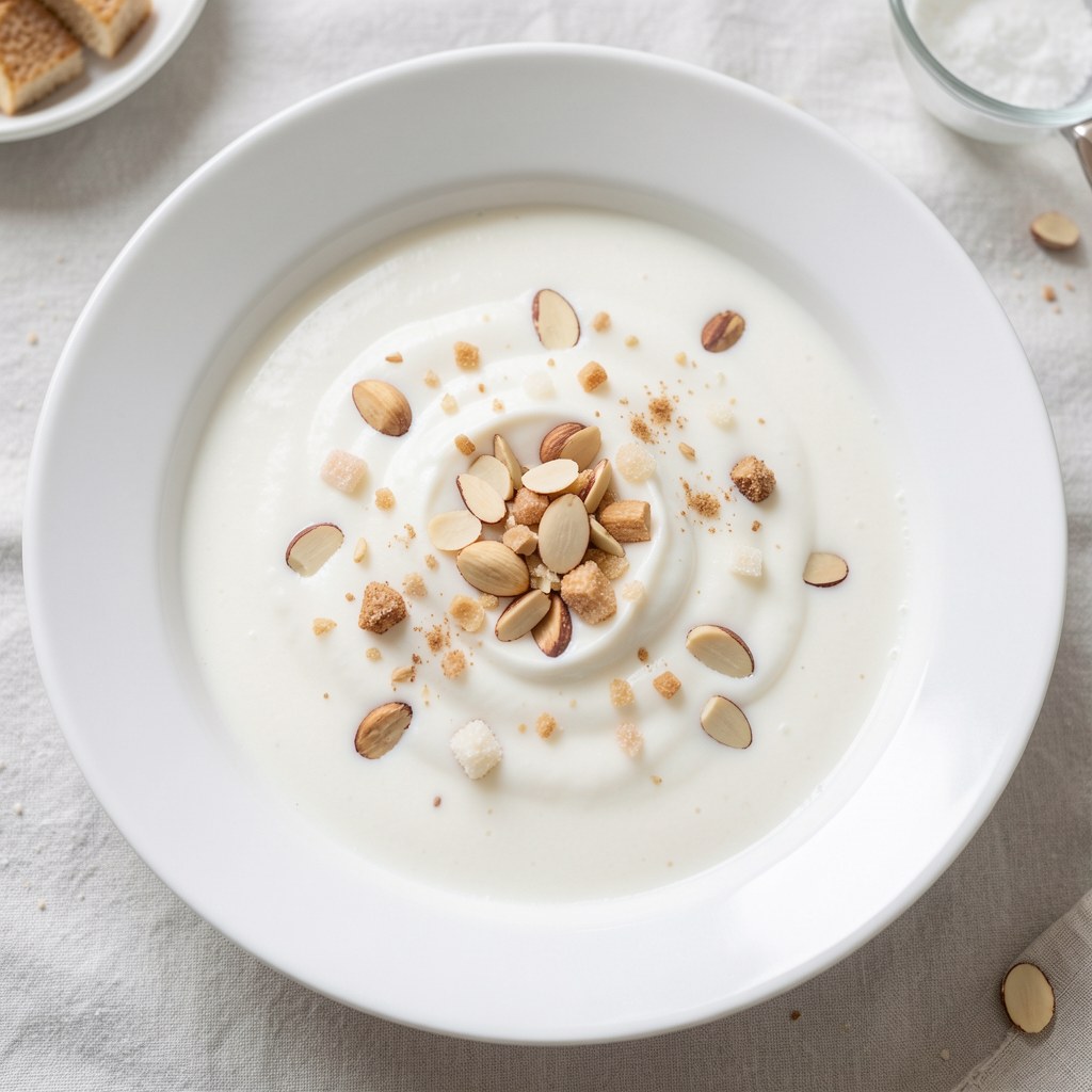 zupa mleczna z migdałami