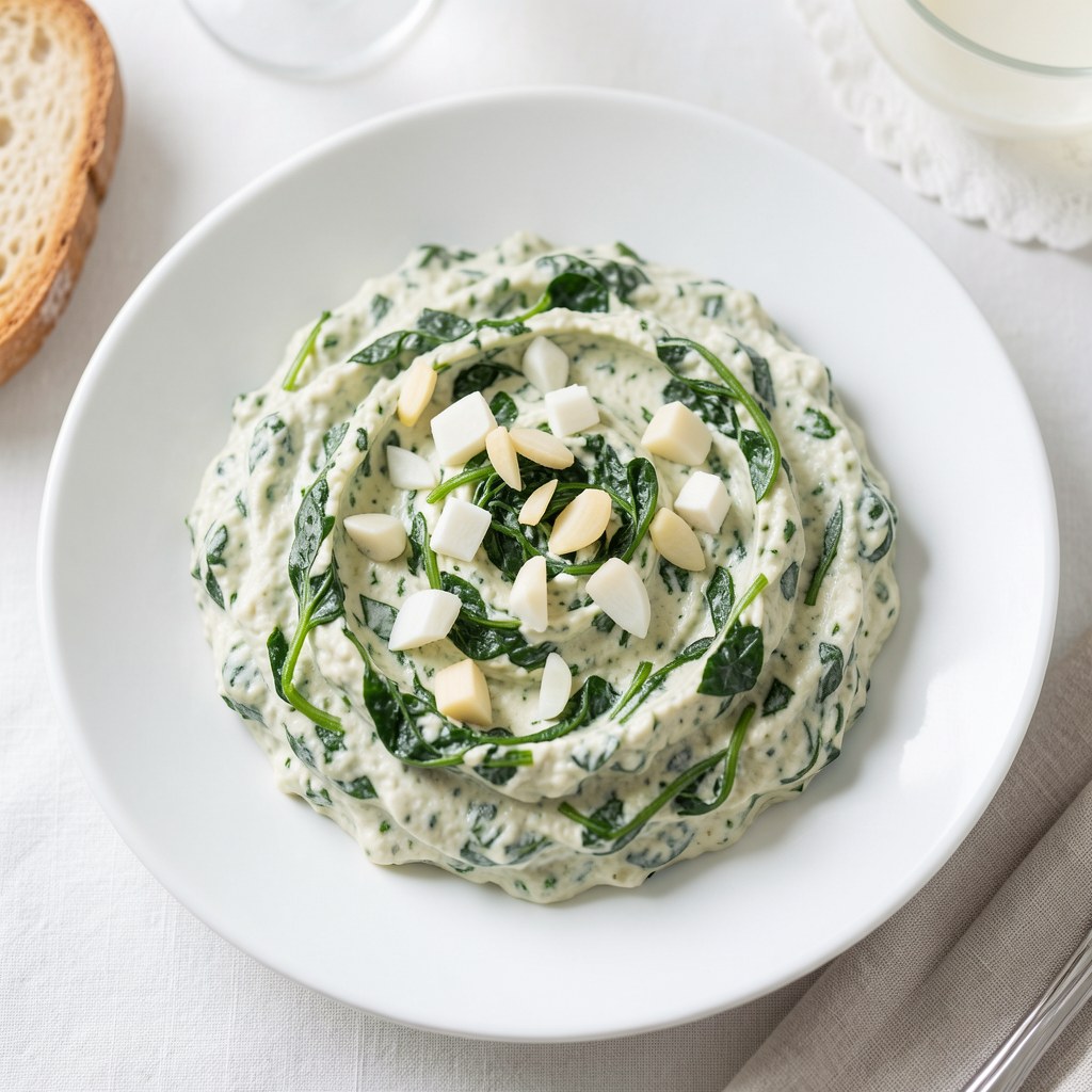 Dip ze szpinaku