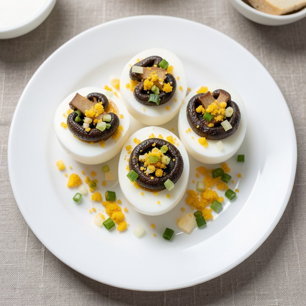 Jajka faszerowane pieczarkami