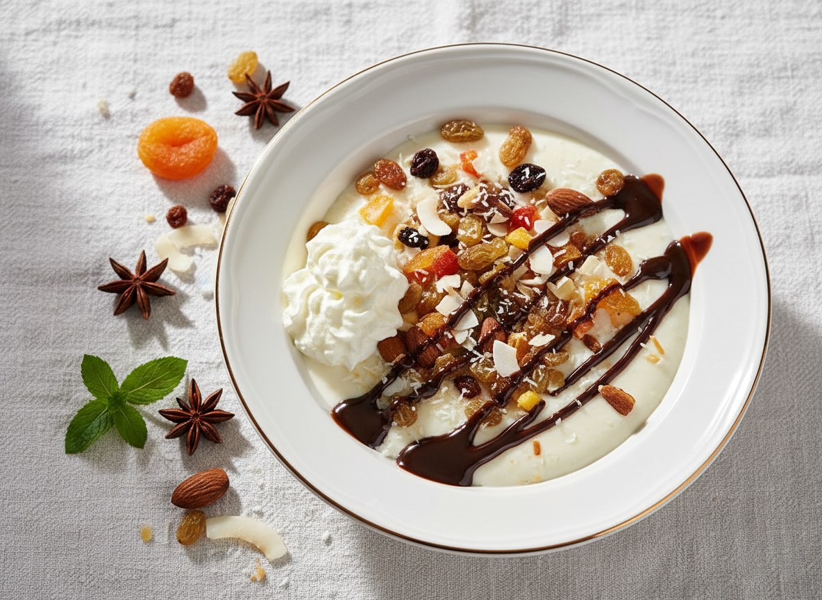 Budyń z mleczkiem kokosowym