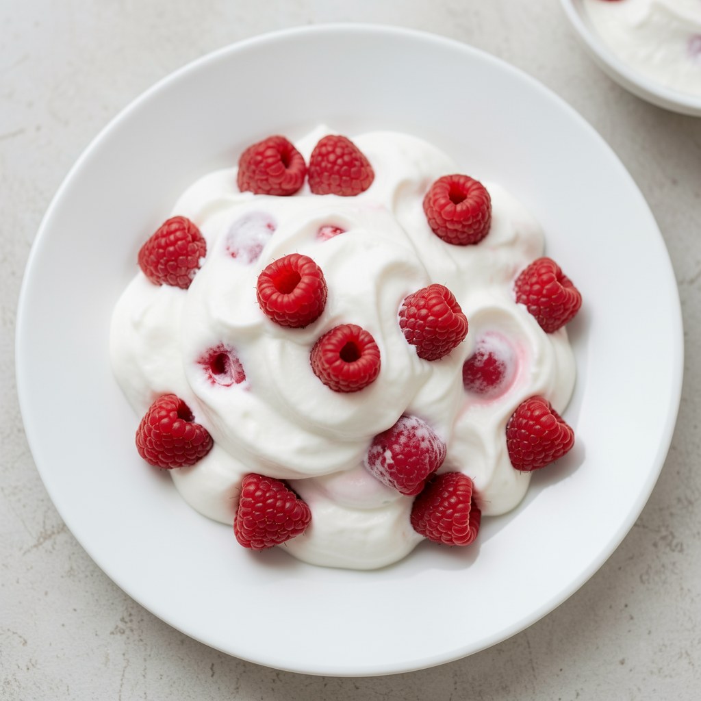 Jogurt mrożony z truskawkami