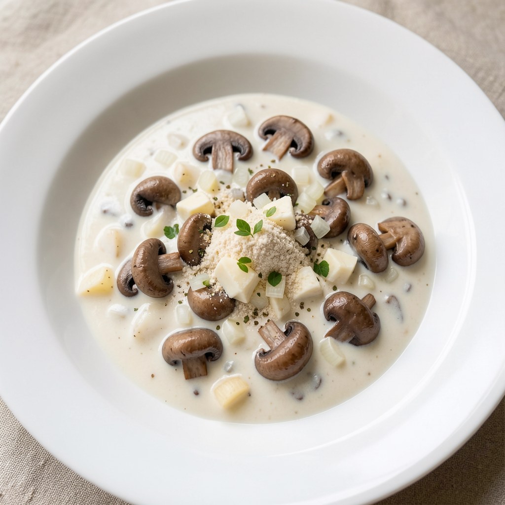 Sos pieczarkowy na mleku