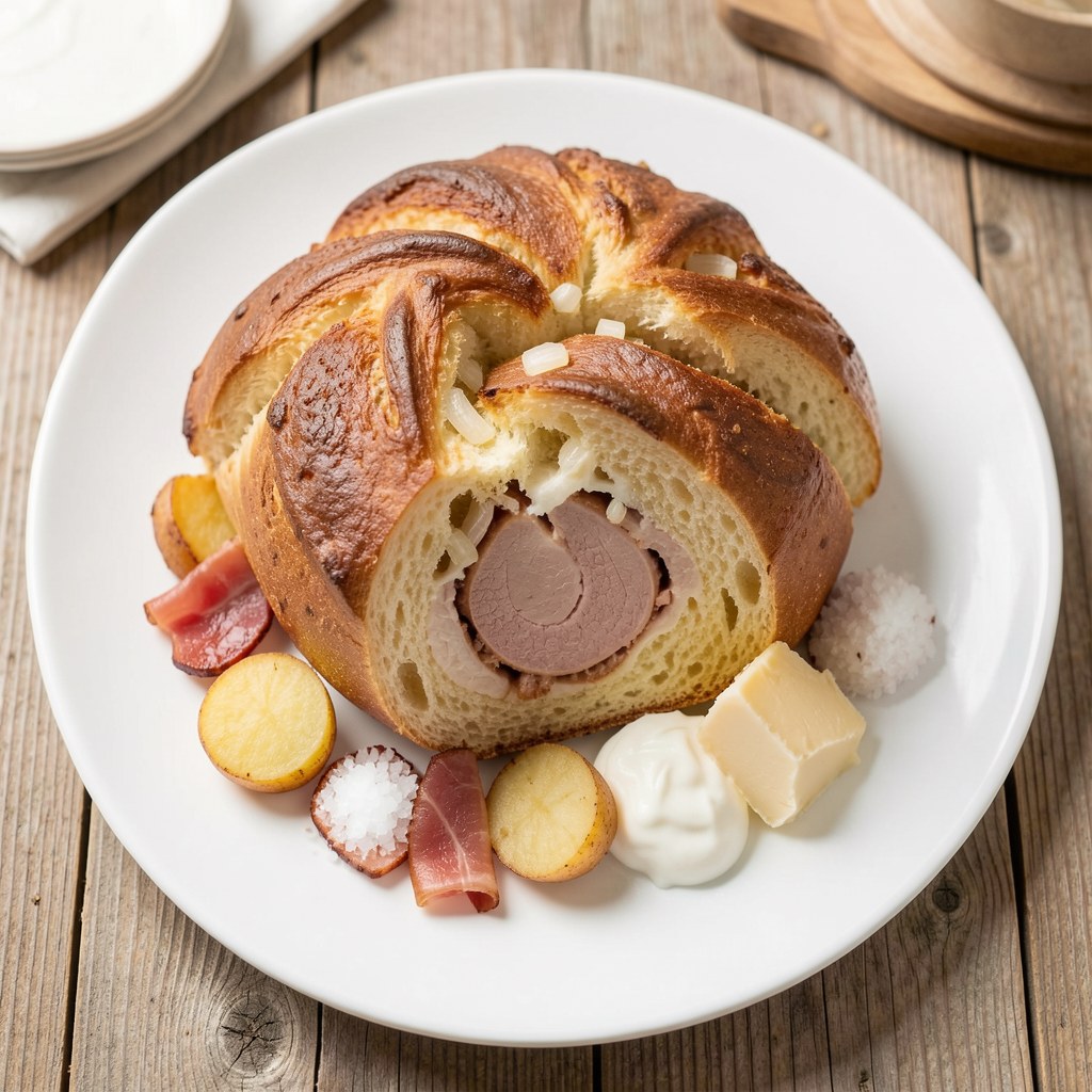 Babka z boczkiem i wędliną