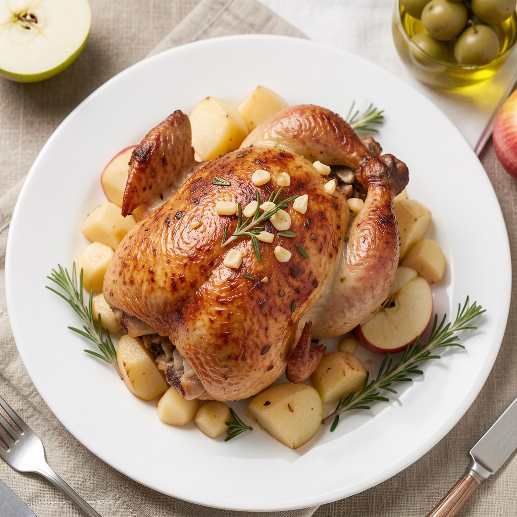 Kaczka z jabłkami