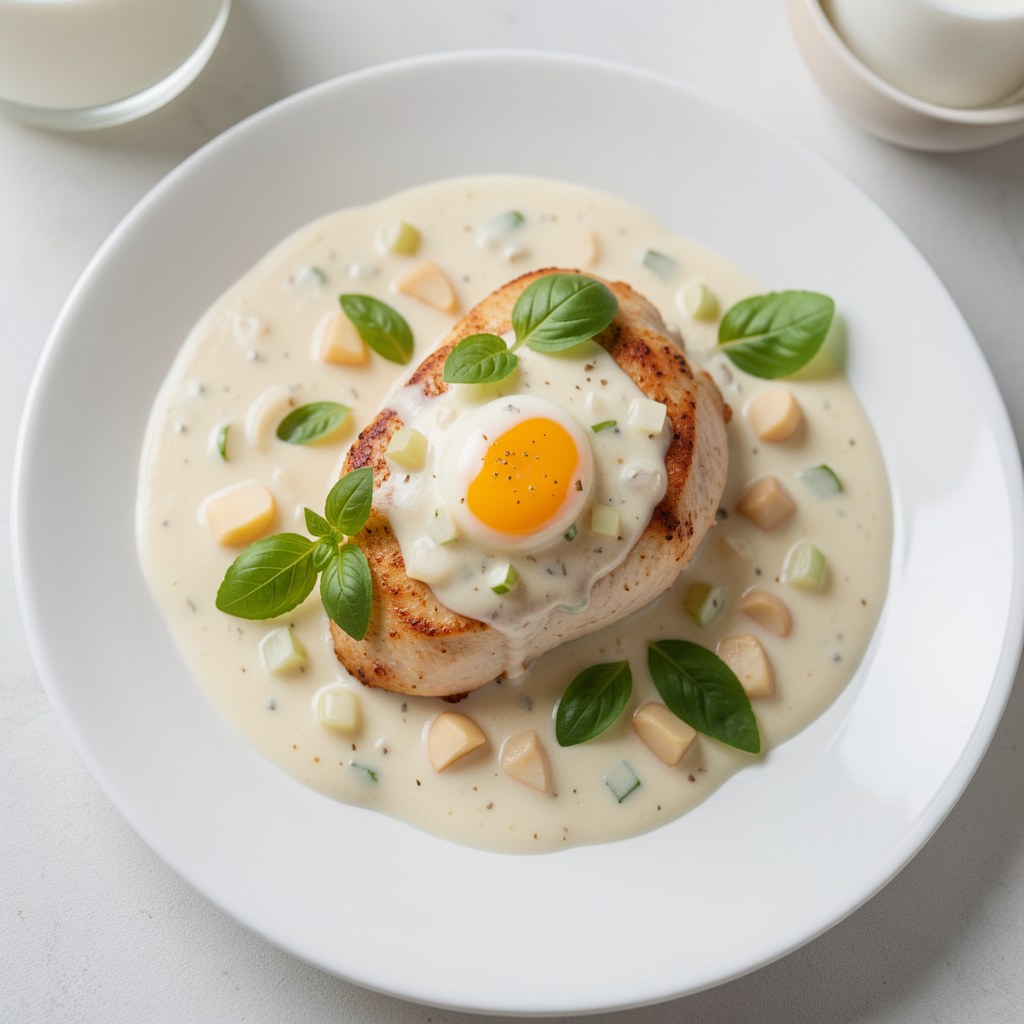 Pierś z kurczaka z serem pleśniowym