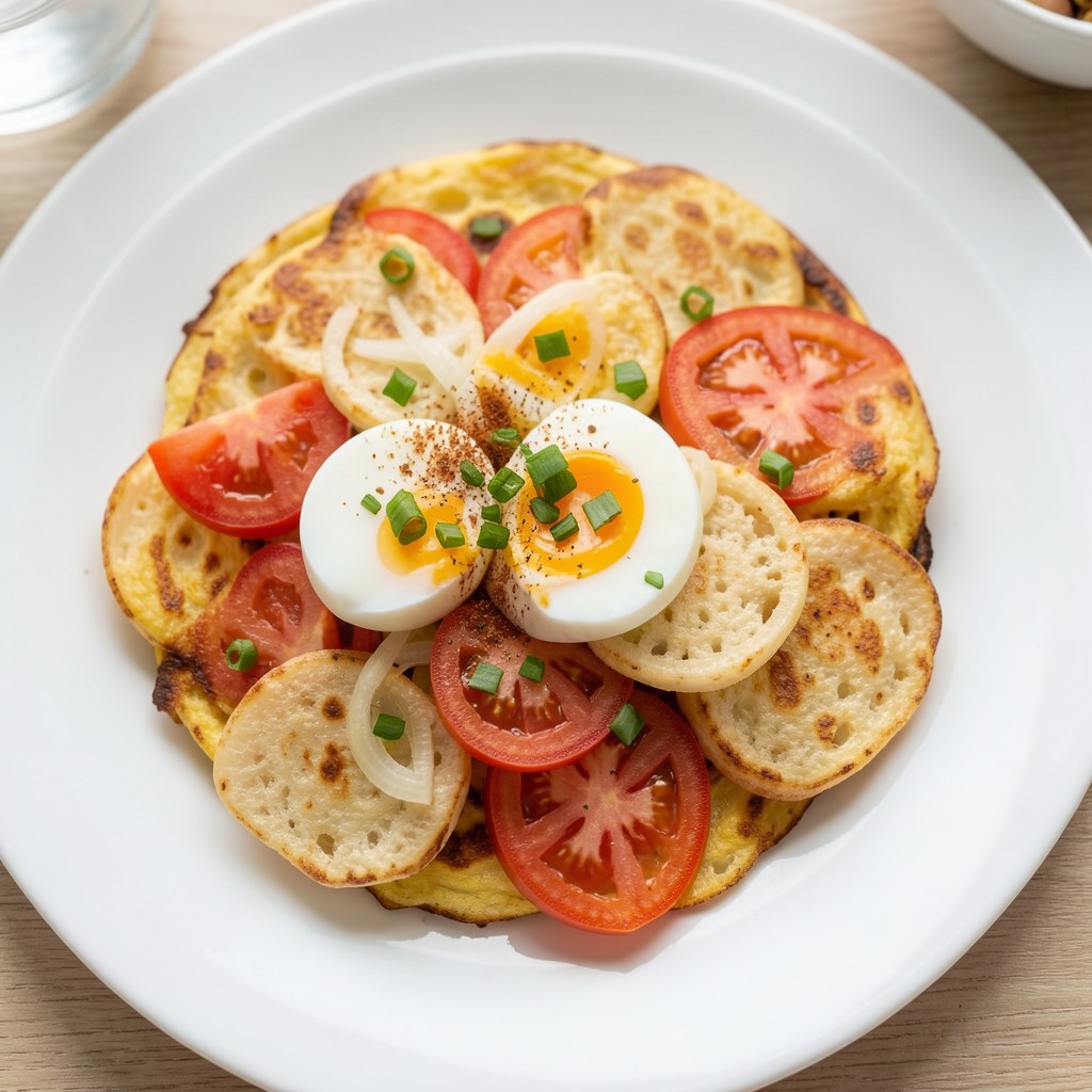 Jajecznica z parówkami