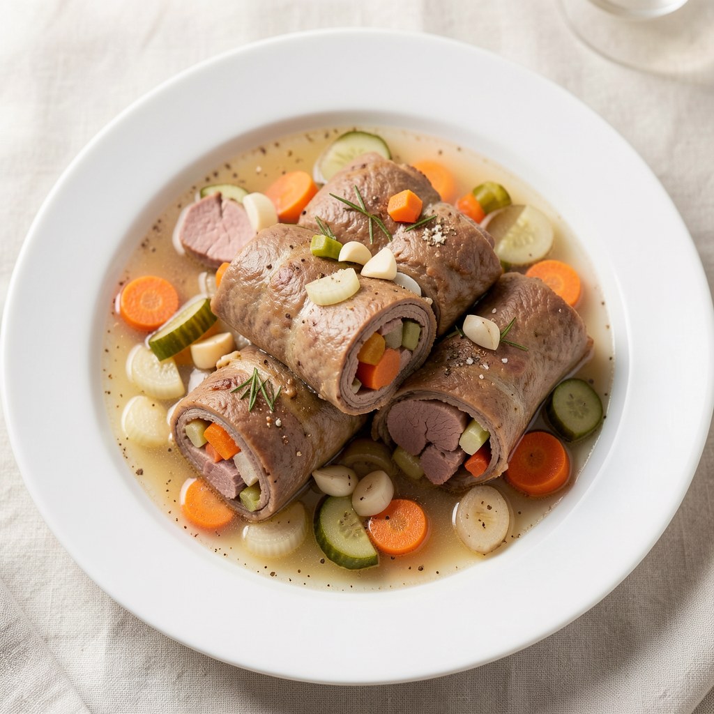 Roladki wołowe z warzywami
