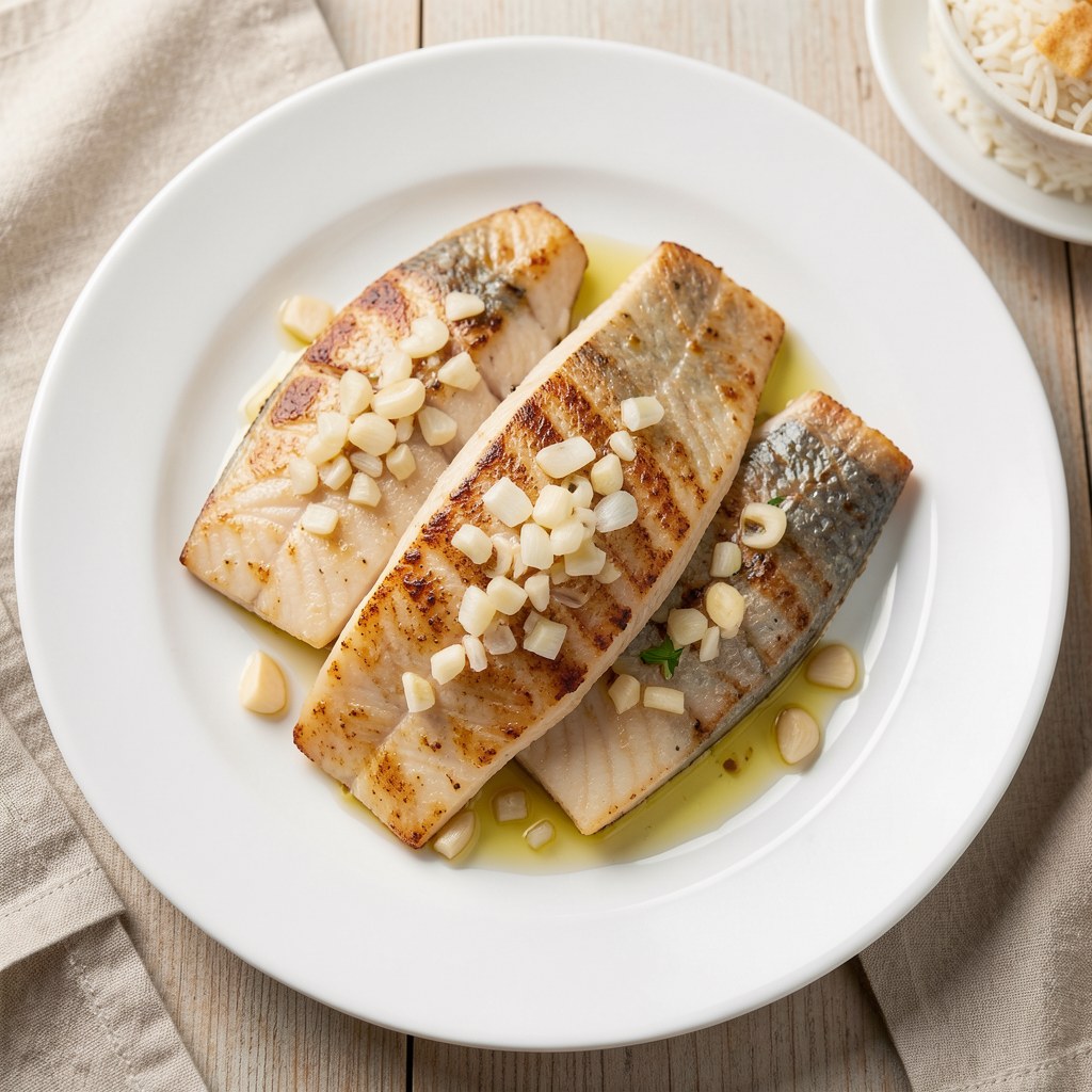 Ryba z czosnkiem