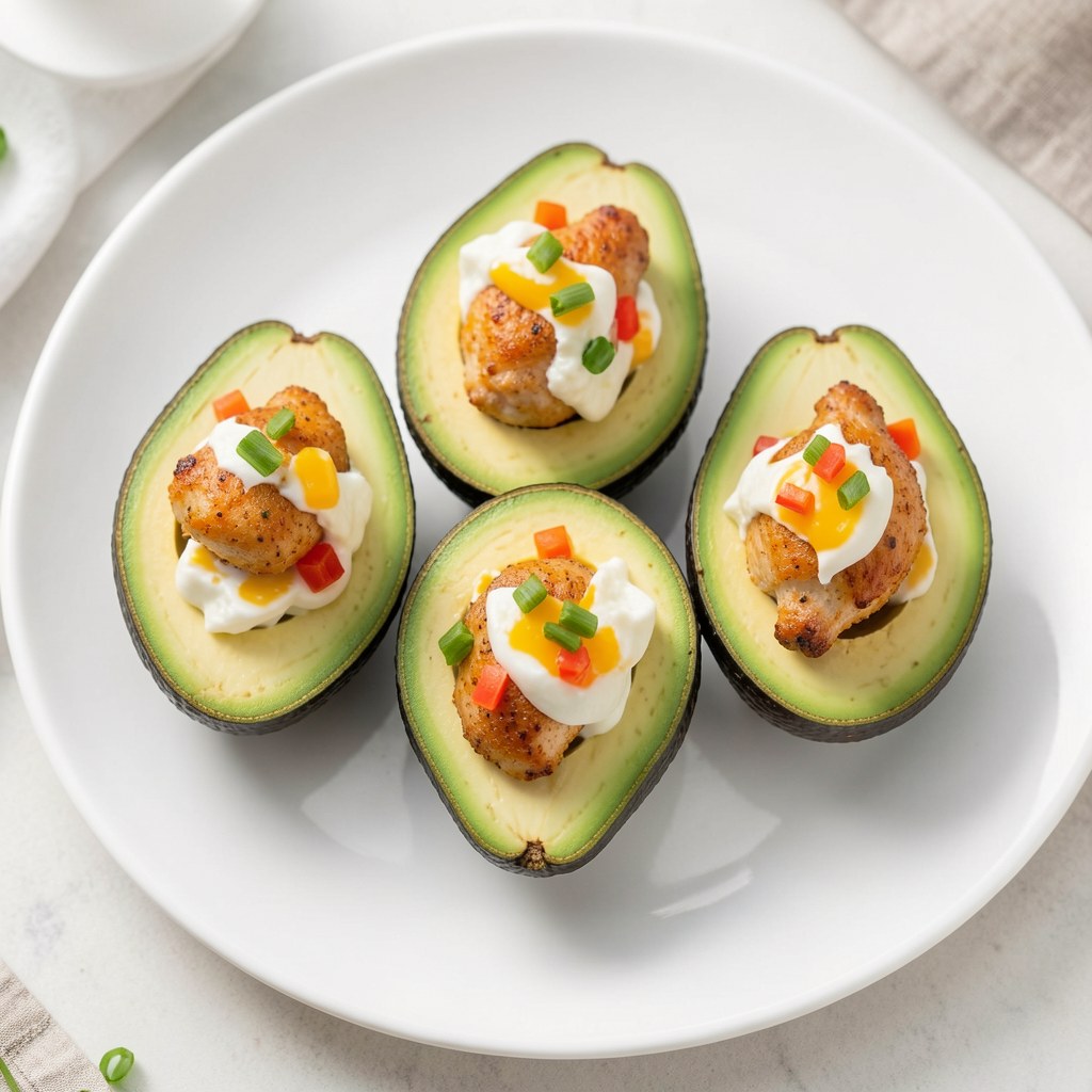 Awokado nadziewane kurczakiem
