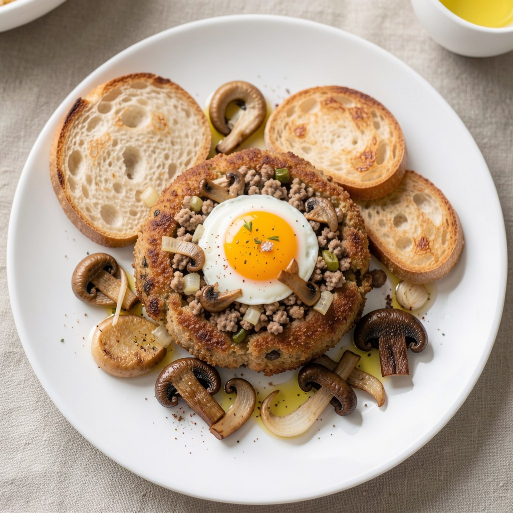 Mielone z pieczarkowym serduszkiem