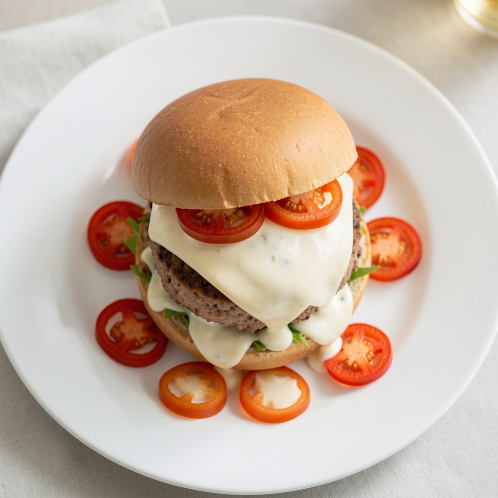 Burger z camembertem