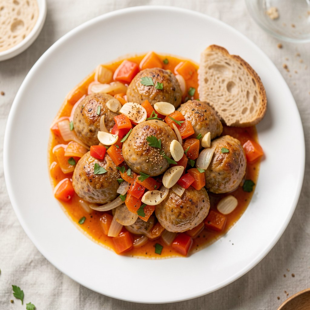 Żołądki drobiowe w paprykowej cebulce