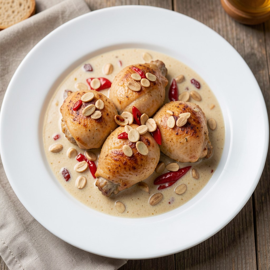 Kurczak w sosie z ostrych papryczek