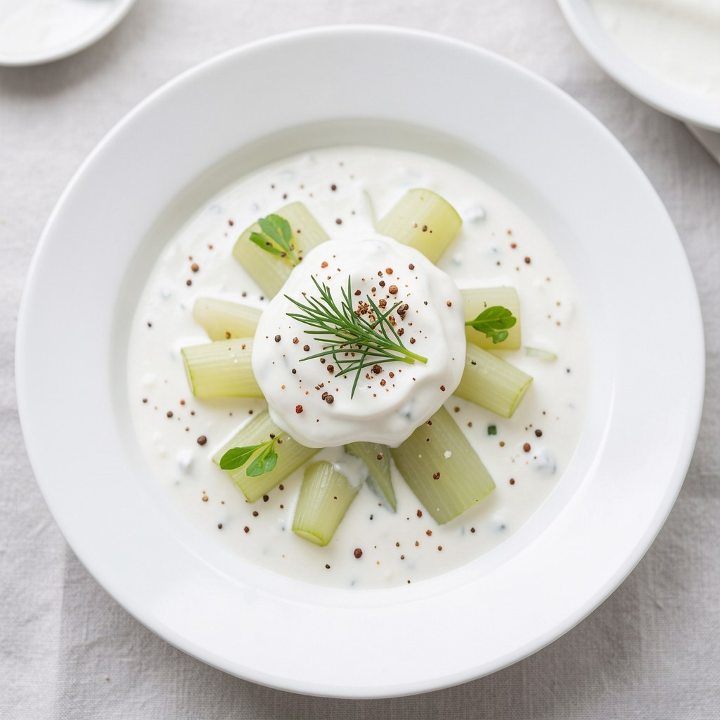 Selery w białym sosie