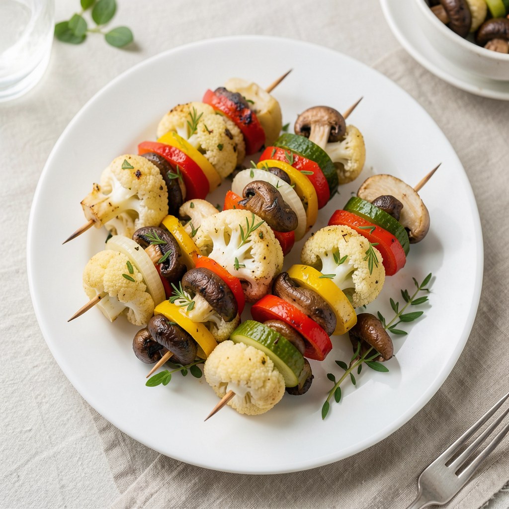 wegetarianskie szaszłyki
