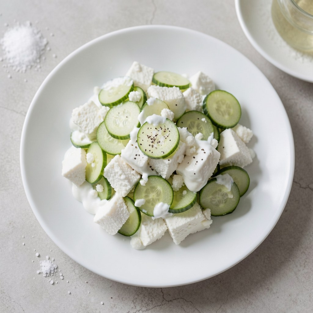Twaróg z ogórkiem