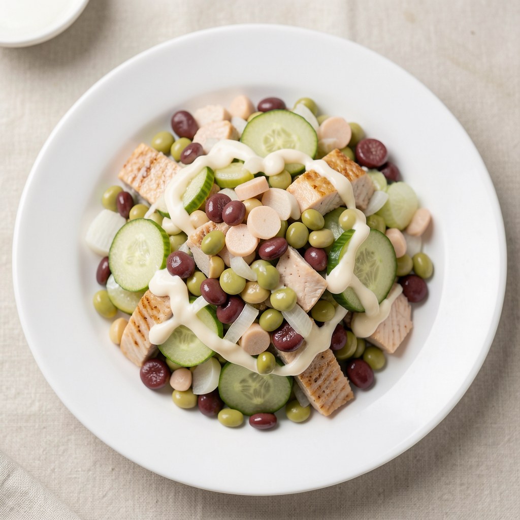 Sałatka śledziowo fasolowa