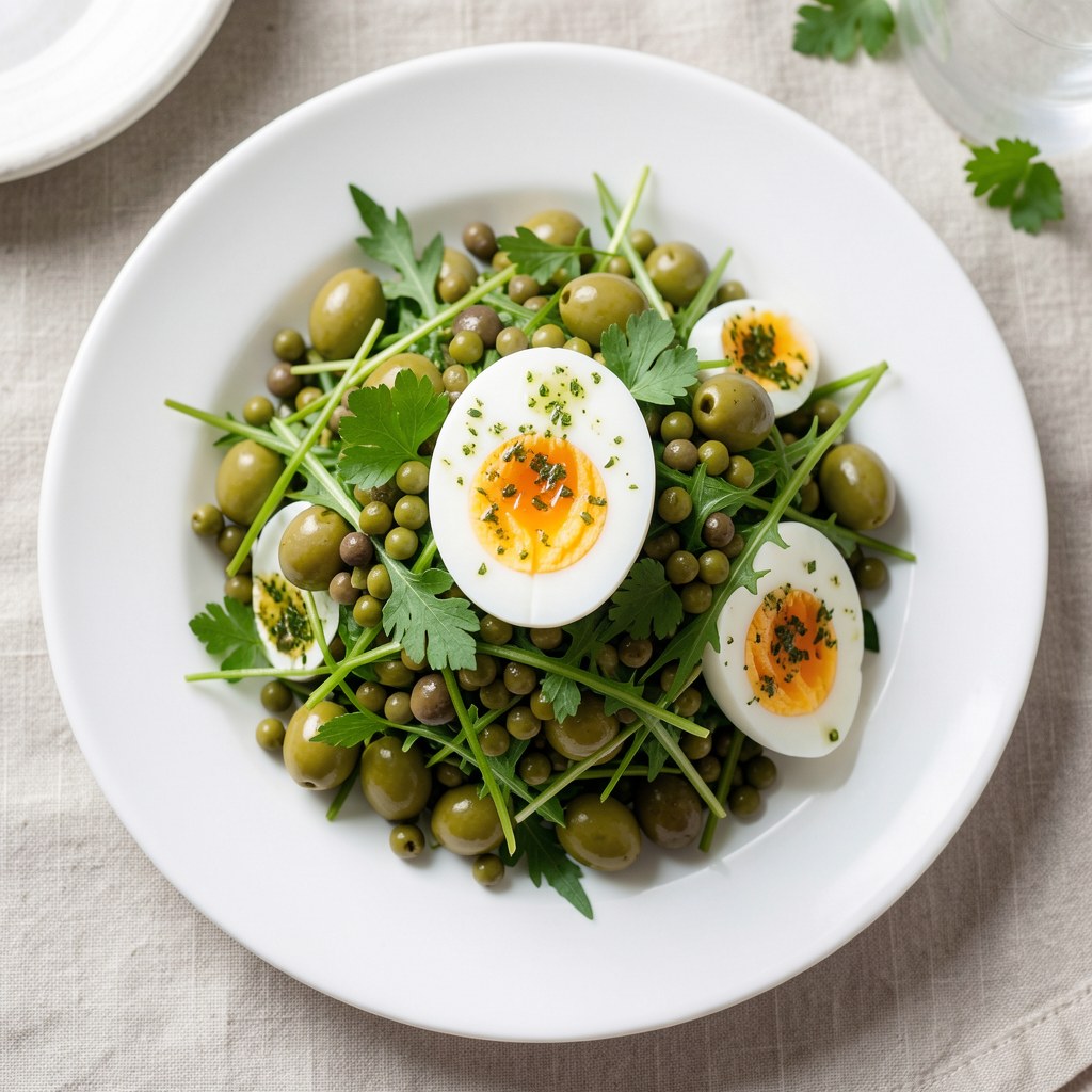 Sałatka śniadaniowa z oliwkami